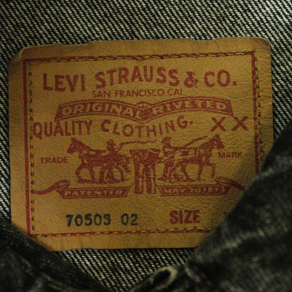 Levi's(リーバイス) 90S 70503-02 Black Denim Jacket EURO ユーロ製 ブラックデニム トラッカージャケット ブラック