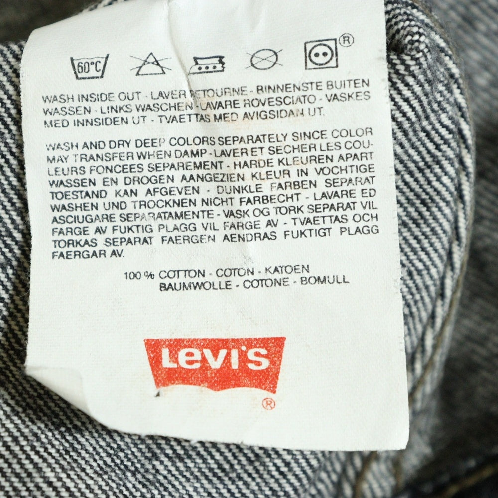 Levi's(リーバイス) 90S 70503-02 Black Denim Jacket EURO ユーロ製 ブラックデニム トラッカージャケット ブラック