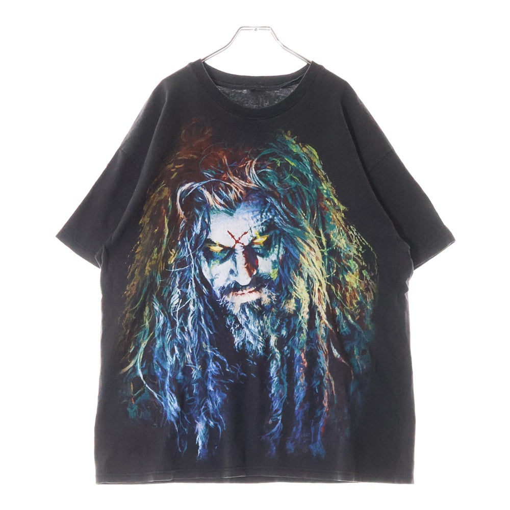 VINTAGE(ヴィンテージ) 90S ROB ZOMBIE100% HARDCORE ロブゾンビ ハードコア 半袖Tシャツ カットソー ブラック