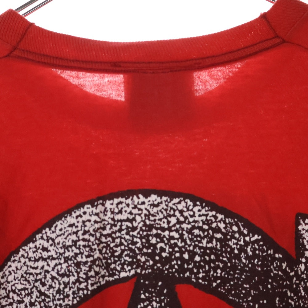 VINTAGE(ヴィンテージ) 90S ANARCHIC ADJUSTMENT anarchy logo アナーキックアジャストメント アナーキーロゴ ロングスリーブ 長袖Tシャツ レッド