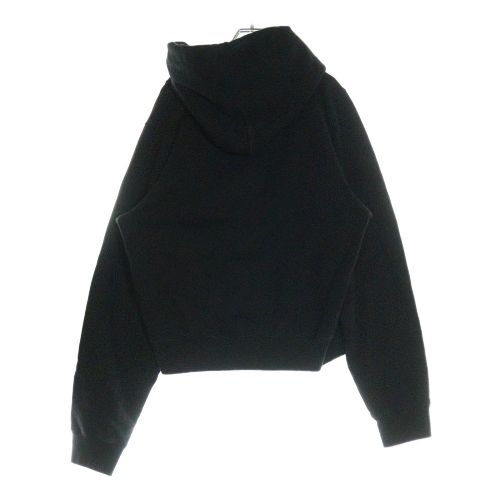 MARTINE ROSE(マーティンローズ) LOGO PULLOVER HOODIE プルオーバー ロゴ刺繍 フーディー パーカー ブラック