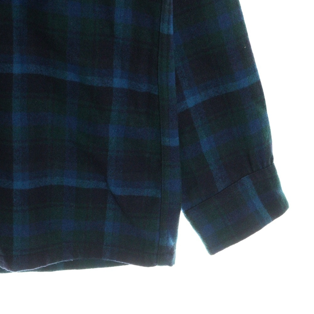 PENDLETON(ペンドルトン) 60S VINTAGE タータンチェック オープンカラー ウールシャツ ブルー