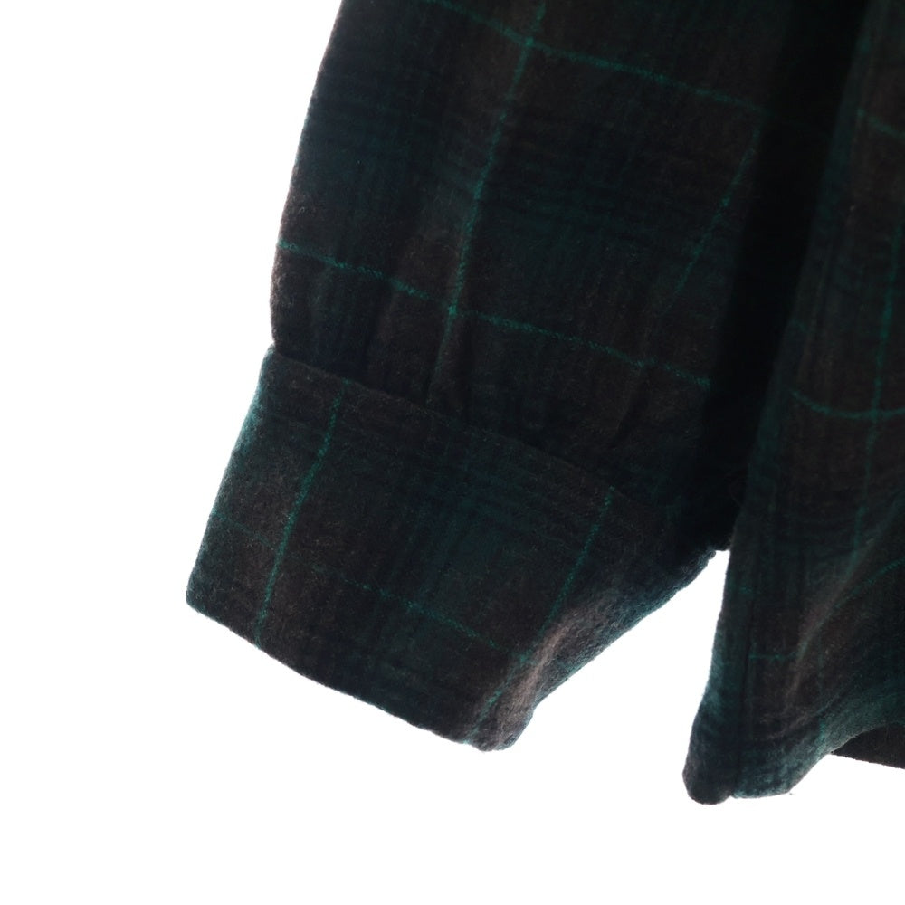 PENDLETON(ペンドルトン) 50S VINTAGE タータンチェック オープンカラー ウールシャツ グリーン