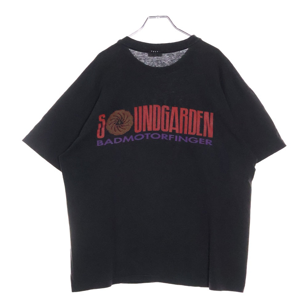 VINTAGE(ヴィンテージ) 90S SOUNDGARDEN BADMOTORFINGER サウンドガーデン 両面プリント 半袖Tシャツ ブラック
