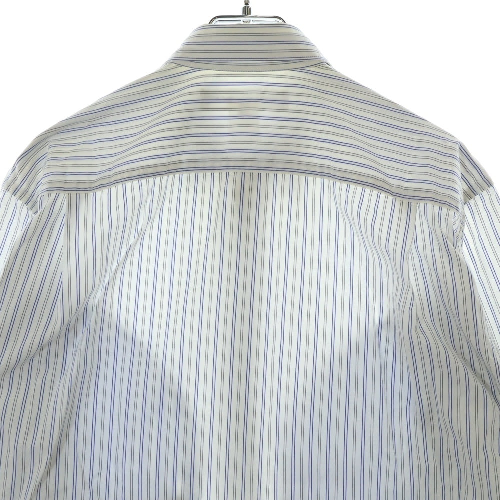 COMME des GARCONS SHIRT(コムデギャルソンシャツ) ポケット付き ストライプ 長袖シャツ ホワイト