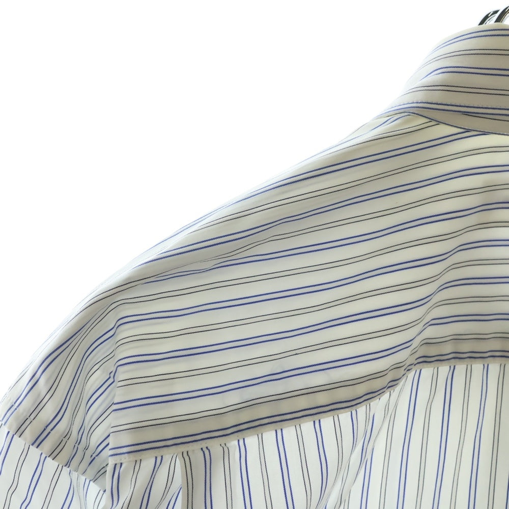 COMME des GARCONS SHIRT(コムデギャルソンシャツ) ポケット付き ストライプ 長袖シャツ ホワイト