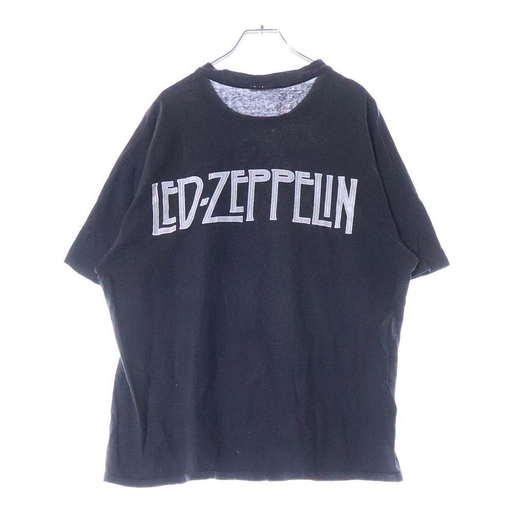 VINTAGE(ヴィンテージ) 80s LED ZEPPELIN ZOSO TEE レッド・ツェッペリン バンド 両面プリント半袖Tシャツ カットソー ブラック