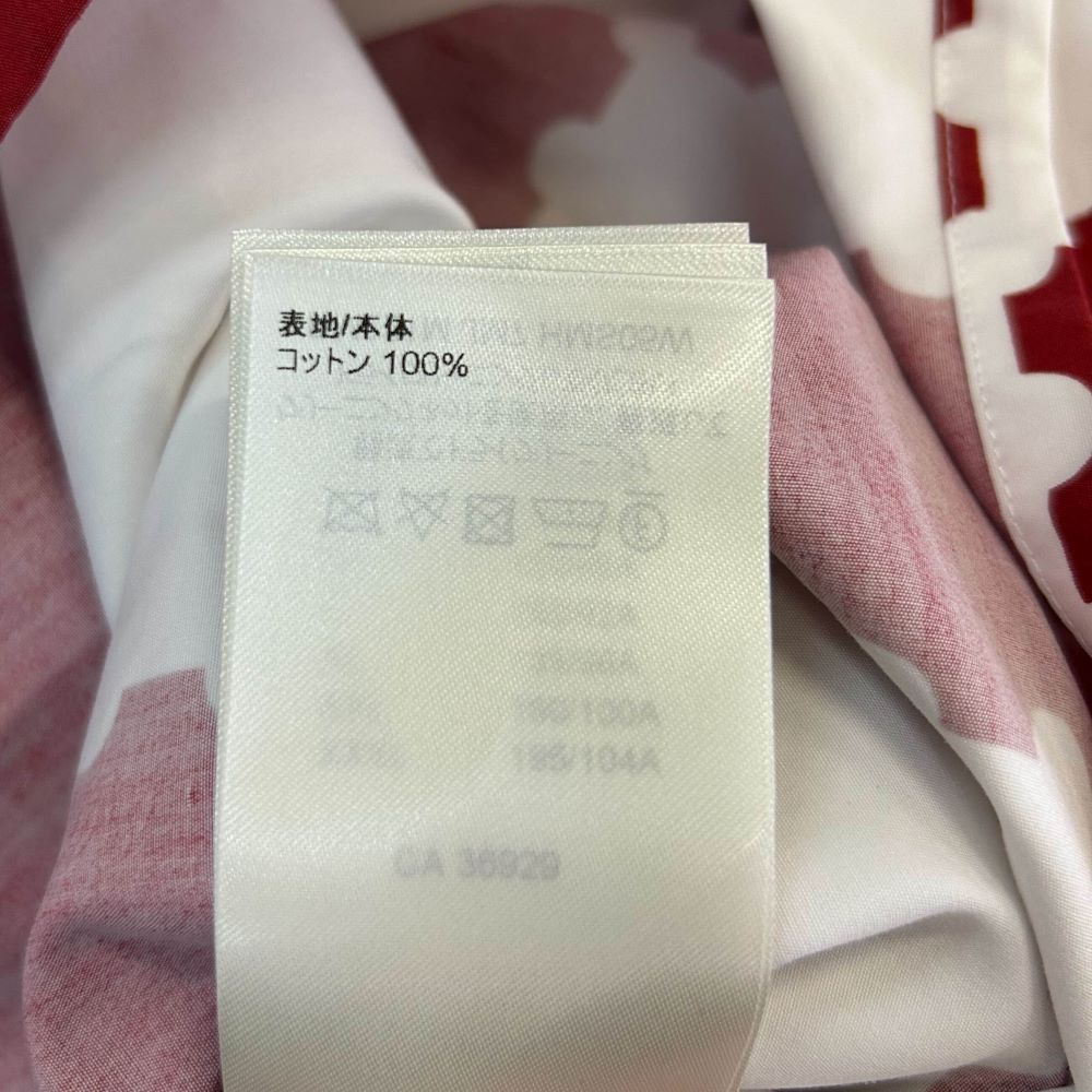 LOUIS VUITTON(ルイヴィトン) 22SS RM221M JM7 HMS05W ジャイアントダミエ半袖シャツ レッド/ホワイト
