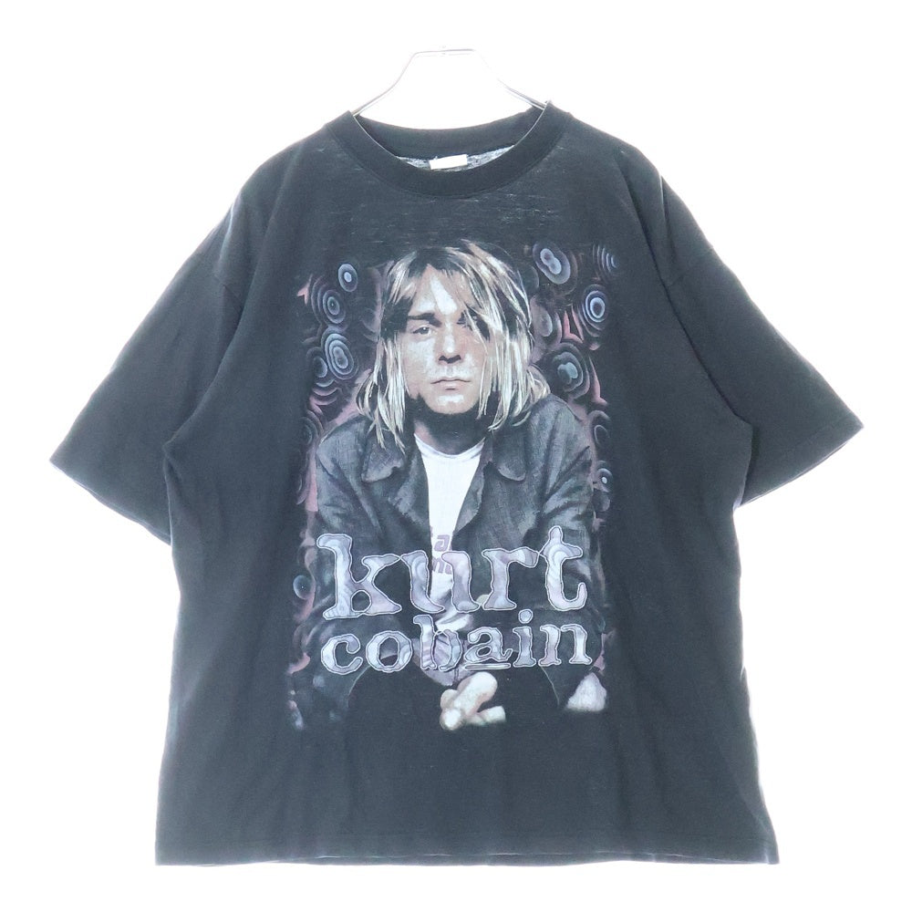 VINTAGE(ヴィンテージ) 00s KURT COBAIN Bootleg 両面プリント 半袖Tシャツ カットソー カートコバーン ブラック