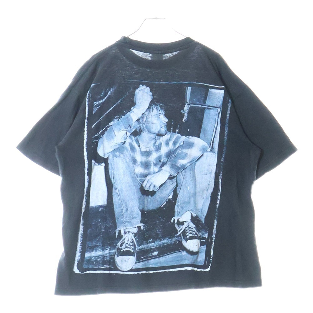 VINTAGE(ヴィンテージ) 00s KURT COBAIN Bootleg 両面プリント 半袖Tシャツ カットソー カートコバーン ブラック