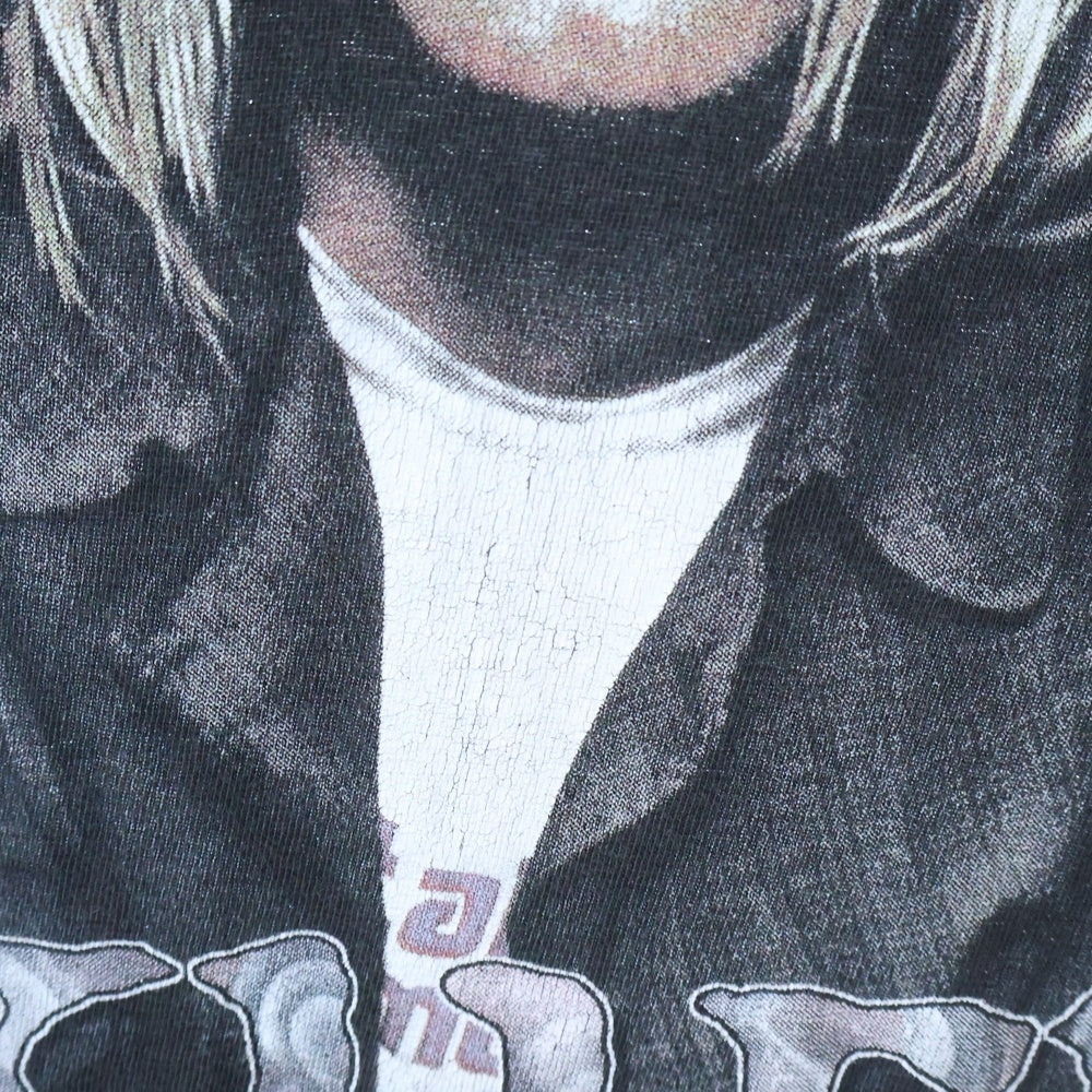 VINTAGE(ヴィンテージ) 00s KURT COBAIN Bootleg 両面プリント 半袖Tシャツ カットソー カートコバーン ブラック