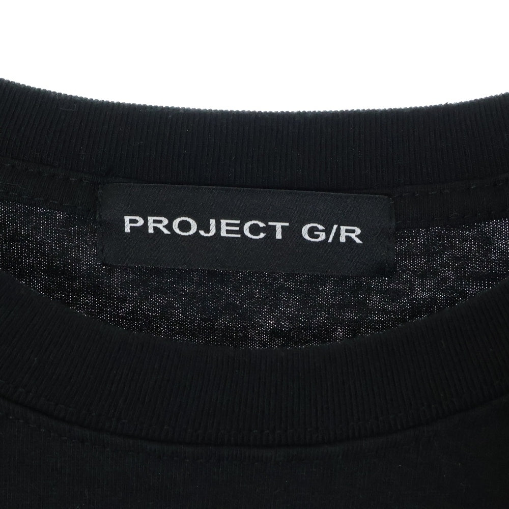 PROJECT G/R(プロジェクトジーアール) 25SS DEFINITELY T-SHIRT NUBIAN HARAJUKU POP-UP ヌビアン別注 100着限定 ユニコーンデザイン 半袖Tシャツ ブラック