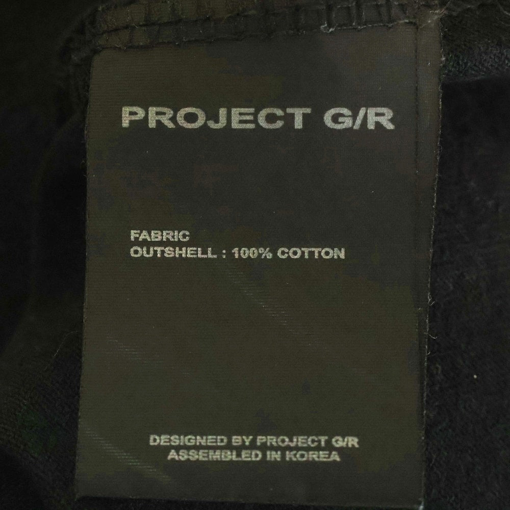 PROJECT G/R(プロジェクトジーアール) 25SS DEFINITELY T-SHIRT NUBIAN HARAJUKU POP-UP ヌビアン別注 100着限定 ユニコーンデザイン 半袖Tシャツ ブラック