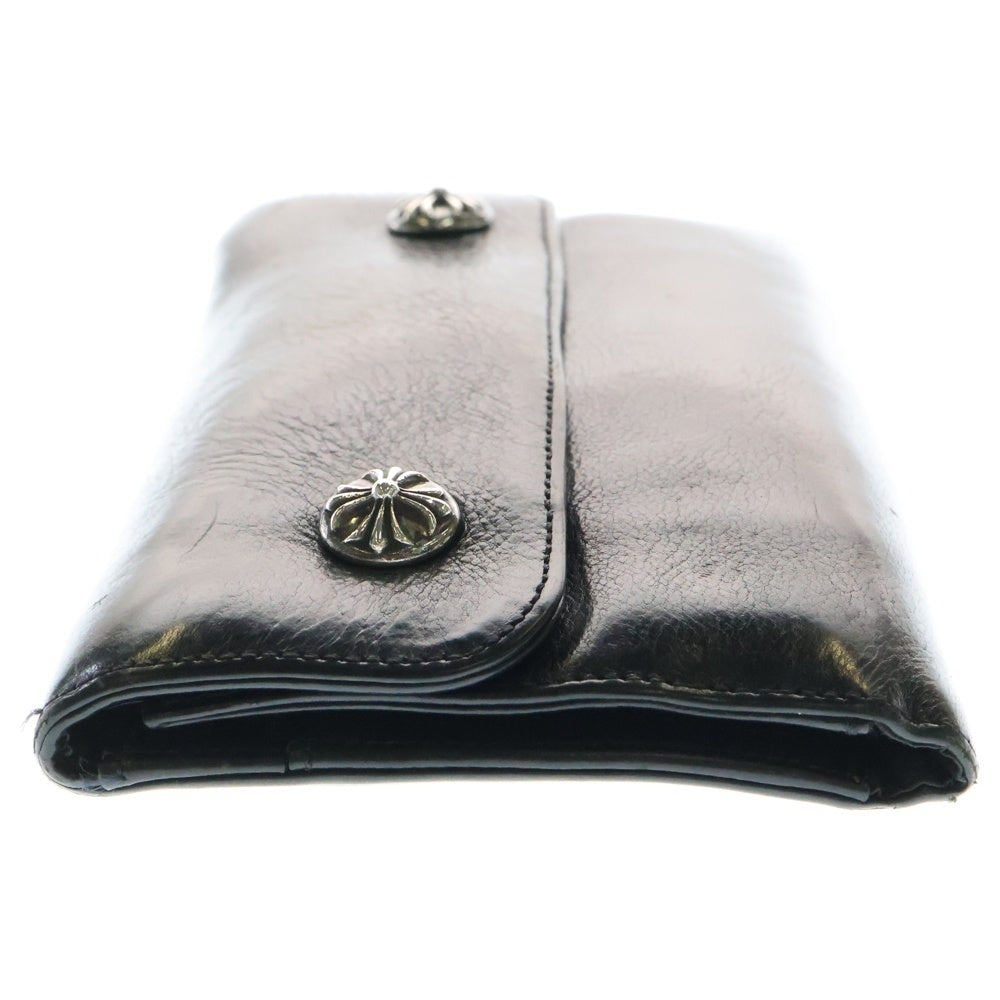 CHROME HEARTS(クロムハーツ) WAVE ウェーブ レザーウォレット 財布 ブラック BCA374