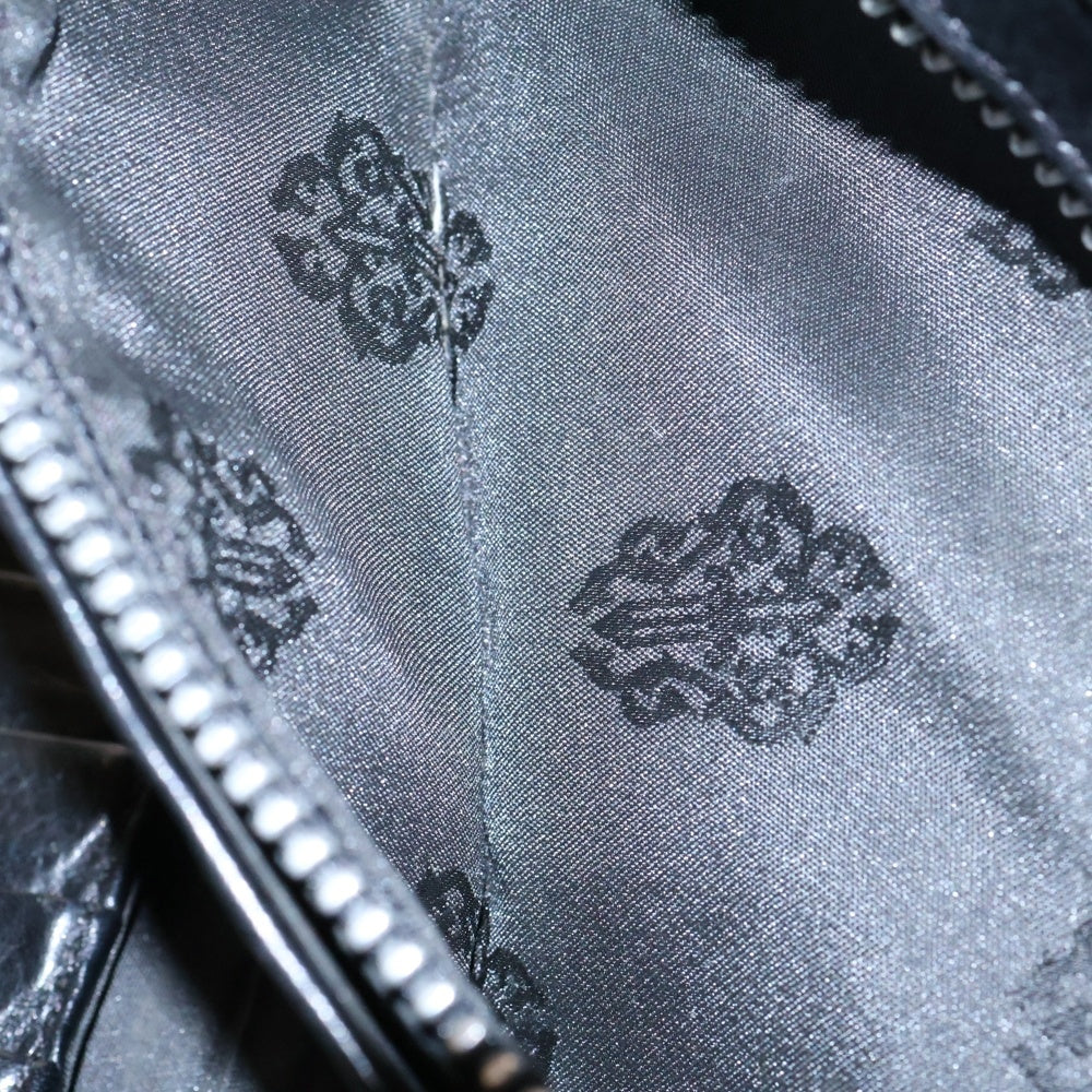 CHROME HEARTS(クロムハーツ) WAVE ウェーブ レザーウォレット 財布 ブラック BCA374