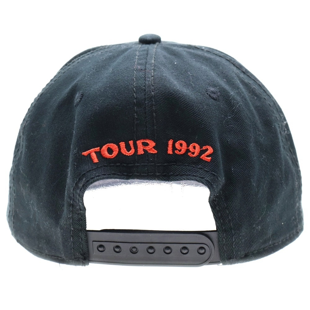 VINTAGE(ヴィンテージ) 90S LOLLAPALOOZA TOUR 1992 ロラパルーザ 刺繍 ベースボールキャップ ブラック