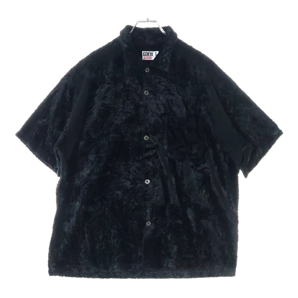 SUPREME(シュプリーム) 25SS GOODENOUGH Crushed Rayon S/S Shirt グッドイナフ クラッシュレーヨン ショートスリーブ 半袖シャツ ブラック