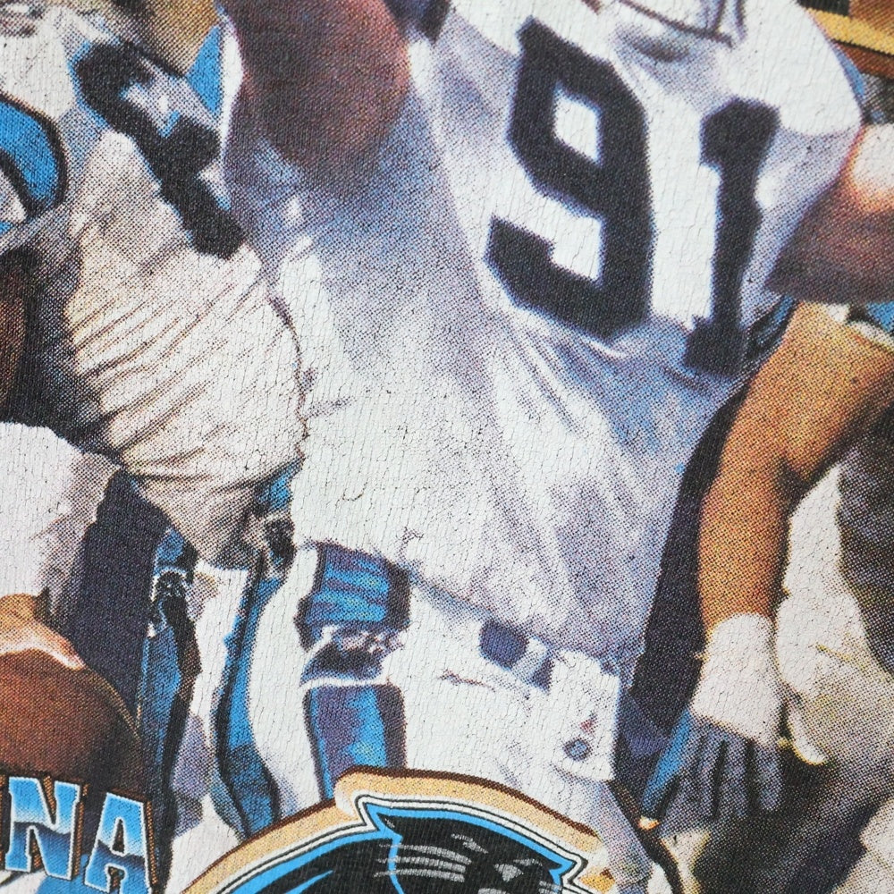 VINTAGE(ヴィンテージ) 90S Carolina Panthers カロライナーパンサー プリント 半袖Tシャツ ブラック