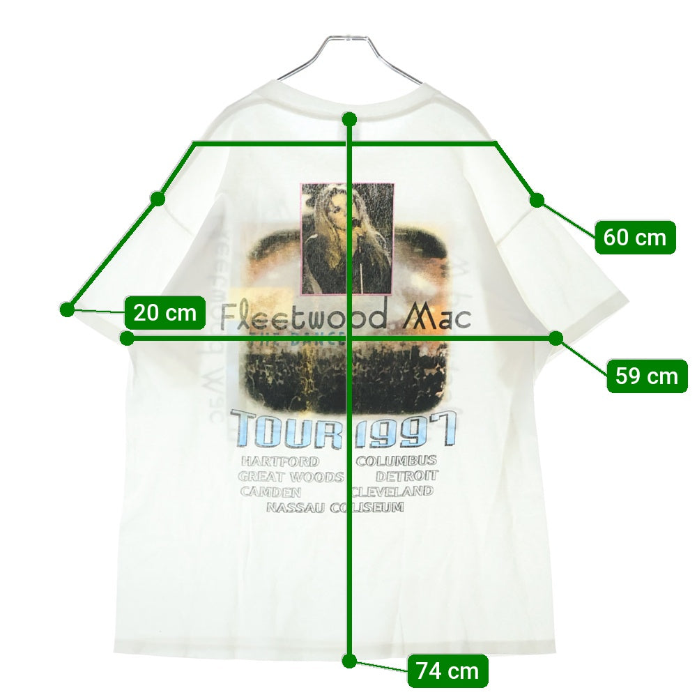 VINTAGE(ヴィンテージ) 90S Fleetwood Mac TOUR 1997 フリーウッドマック 両面プリント 半袖Tシャツ ホワイト