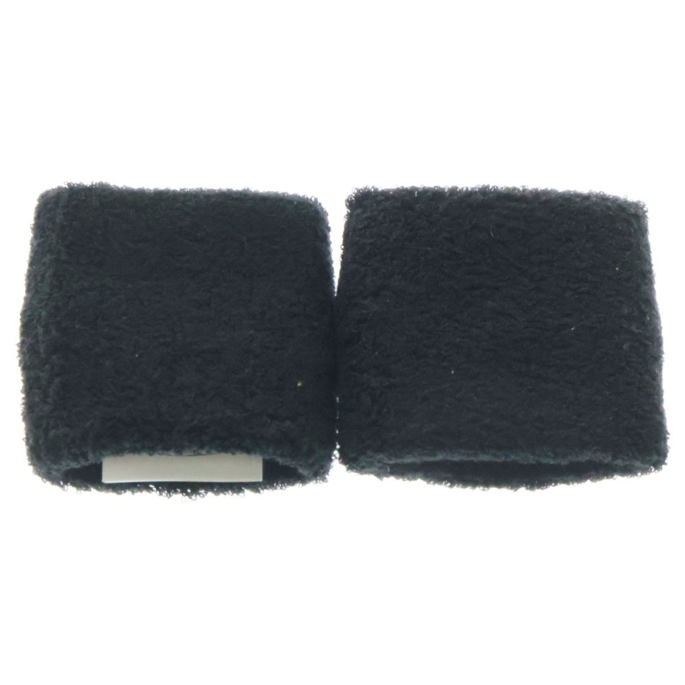 CHROME HEARTS(クロムハーツ) CROSS SWEAT BAND パテントレザークロスパッチリストバンド ブラック