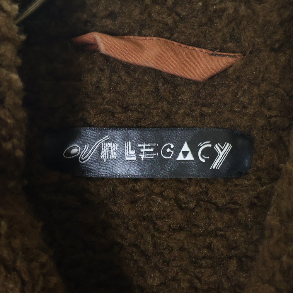 OUR LEGACY(アワーレガシー) Grizzly Jacket ワックスコーティング 裏ボア ジャケット バーガンディ