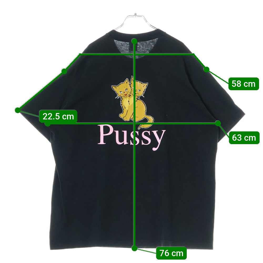 VINTAGE(ヴィンテージ) 90s MELVINS PUSSY DOUBLE SIDE TEE メルヴィンス 両面プリント半袖Tシャツ カットソー ブラック