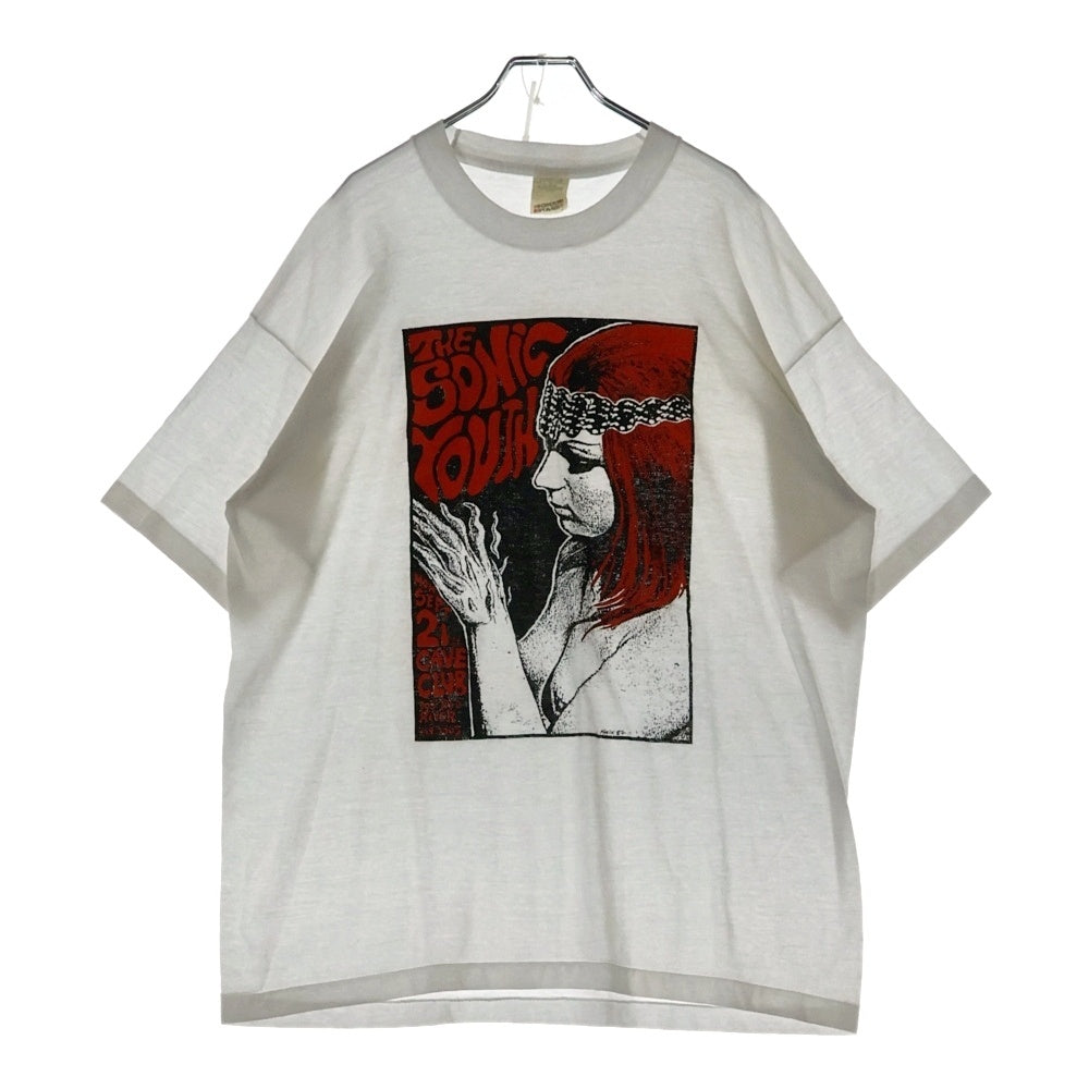 VINTAGE(ヴィンテージ) 90s SONIC YOUTH KOZIK TEE ソニックユース コジック フロントプリント半袖Tシャツ カットソー ホワイト