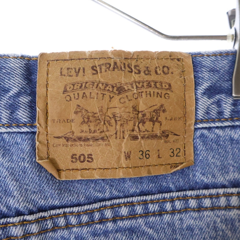 Levi's(リーバイス) 80s 505 オレンジタブ ボタン裏328 ジップフライデニムパンツ ブルー