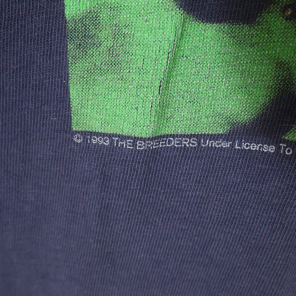 VINTAGE(ヴィンテージ) 90s THE BREEDERS 1993 LAST SPLASH NAVY TEE ブリーダーズ バンド 両面プリント半袖Tシャツ カットソー ネイビー