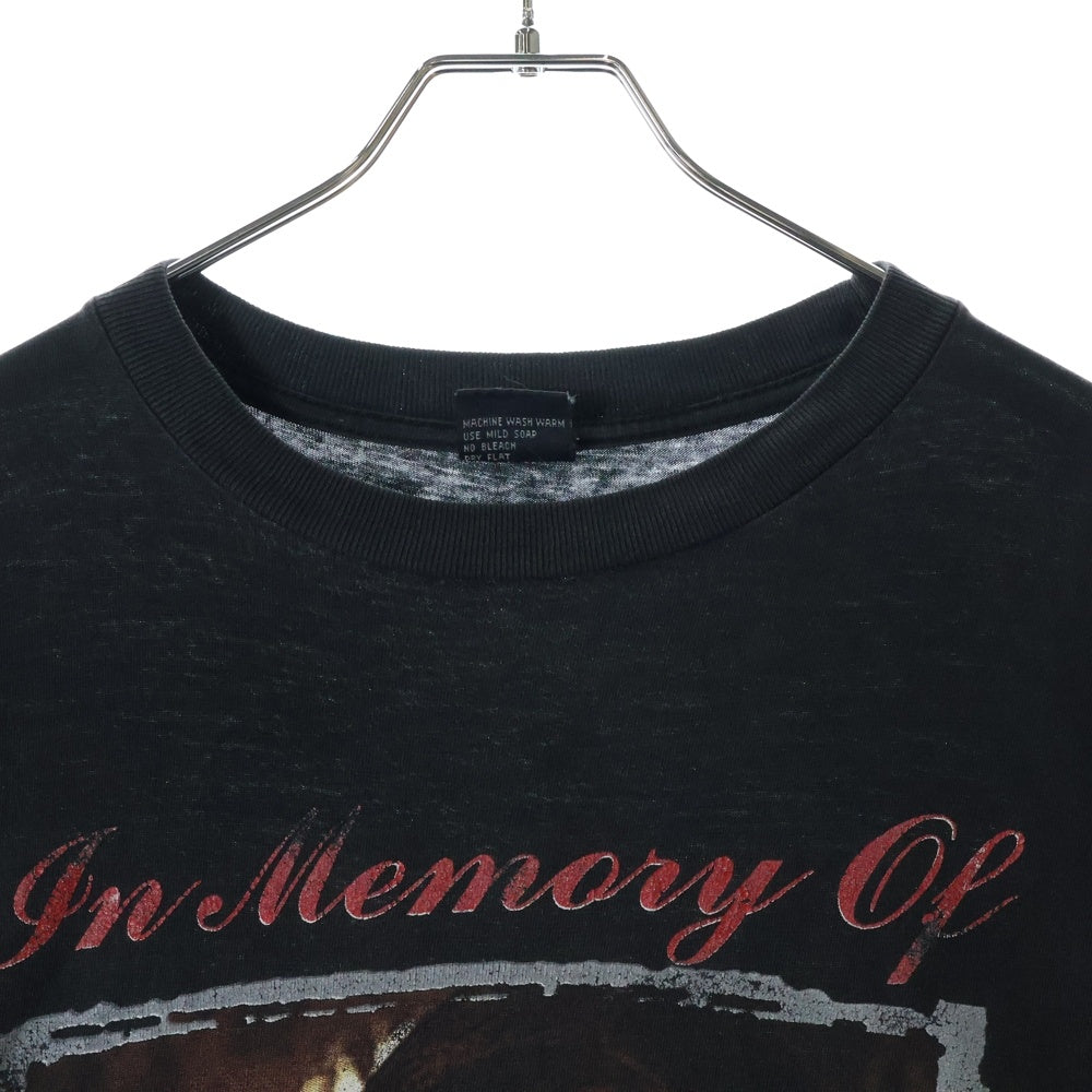 VINTAGE(ヴィンテージ) 00s Aaliyah TRY AGAIN IN MEMORY OF Aaliyah RAP DESIGN TEE アリーヤ ラップ 両面プリント半袖Tシャツ カットソー ブラック