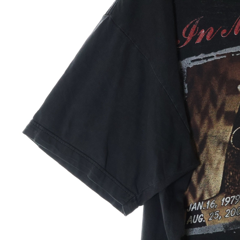 VINTAGE(ヴィンテージ) 00s Aaliyah TRY AGAIN IN MEMORY OF Aaliyah RAP DESIGN TEE アリーヤ ラップ 両面プリント半袖Tシャツ カットソー ブラック