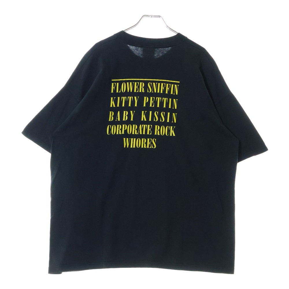 VINTAGE(ヴィンテージ) 90s NIRVANA SMILE SCREEN STARS TEE ニルヴァーナ スマイル 両面プリント半袖Tシャツ カットソー ブラック