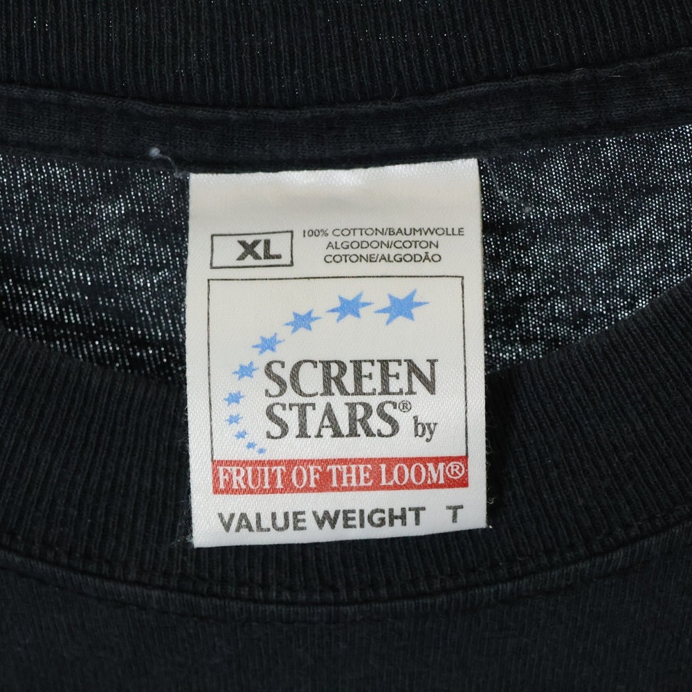 VINTAGE(ヴィンテージ) 90s NIRVANA SMILE SCREEN STARS TEE ニルヴァーナ スマイル 両面プリント半袖Tシャツ カットソー ブラック