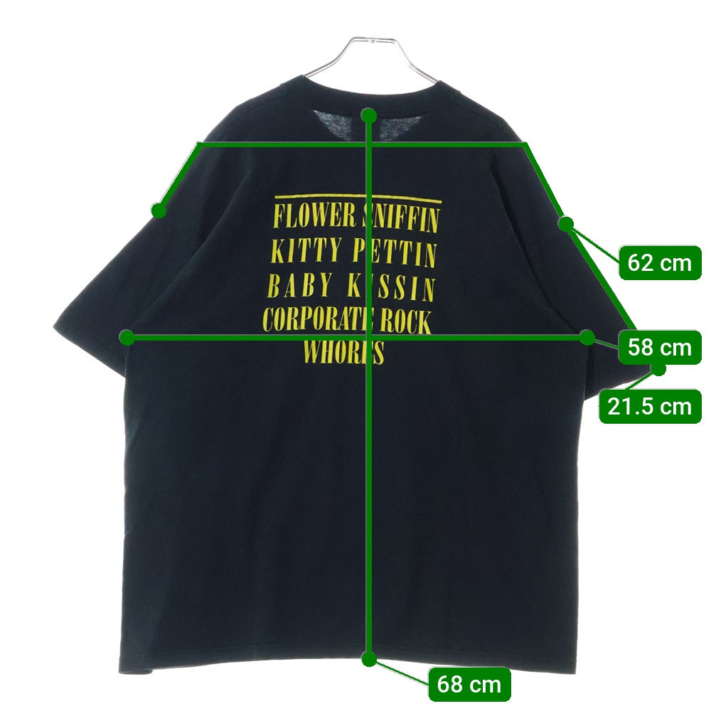 VINTAGE(ヴィンテージ) 90s NIRVANA SMILE SCREEN STARS TEE ニルヴァーナ スマイル 両面プリント半袖Tシャツ カットソー ブラック