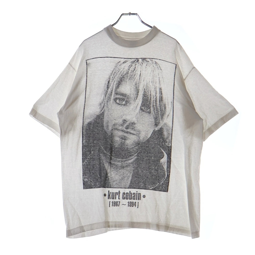 VINTAGE(ヴィンテージ) 90S NIRVANA KURT COBAIN MEMORIAL ニルヴァーナ カートコバーン メモリアル 追悼 半袖Tシャツ カットソー ホワイト