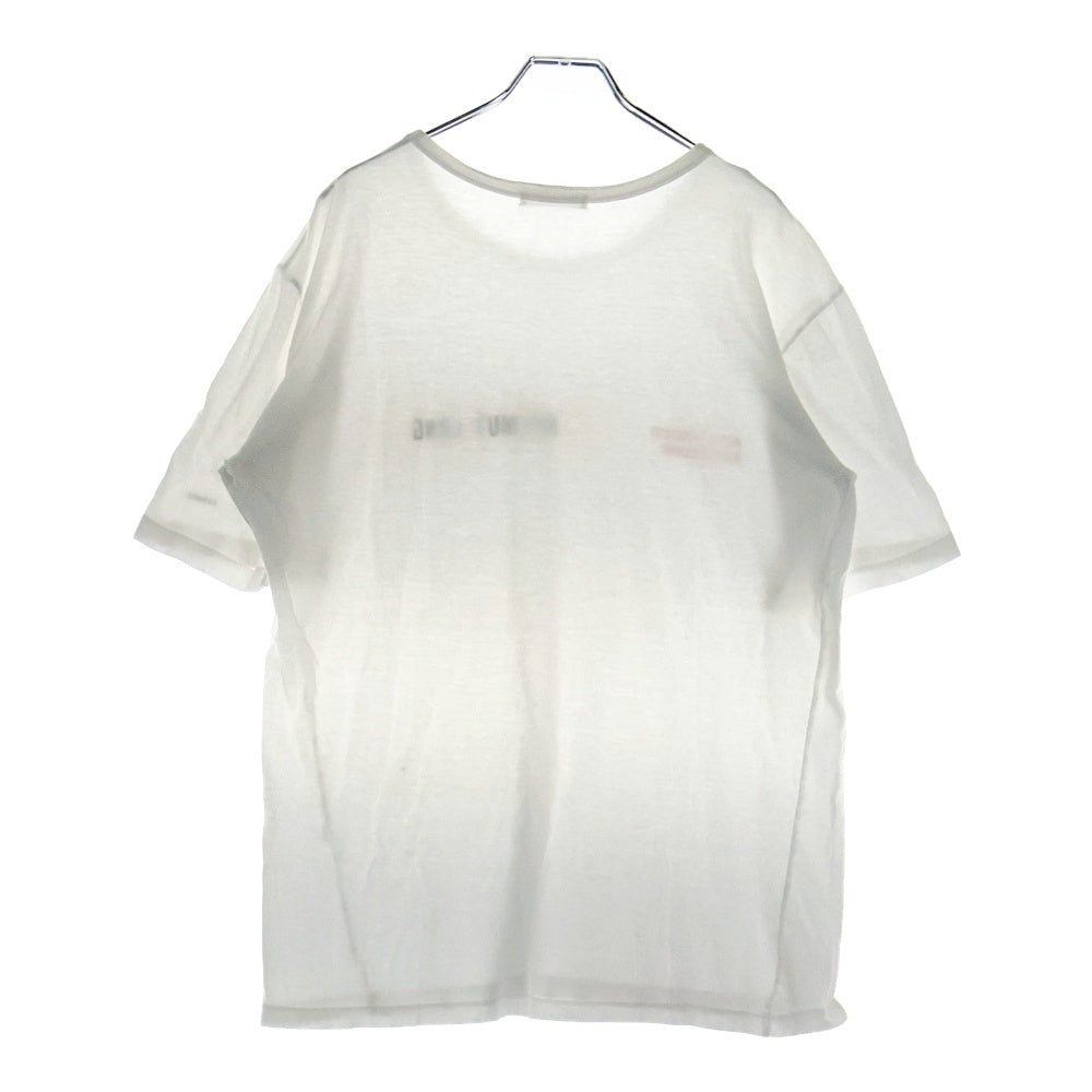 HELMUT LANG(ヘルムートラング) 90S 1997/8 collection 本人期 ロゴプリント 半袖Tシャツ ホワイト