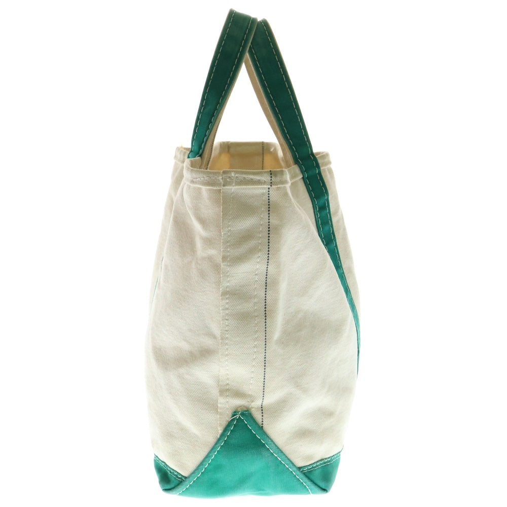 L.L.Bean(エルエルビーン) 80s VINTAGE 2色タグ ギザタグ トートバッグ ハンドバッグ グリーン/ホワイト