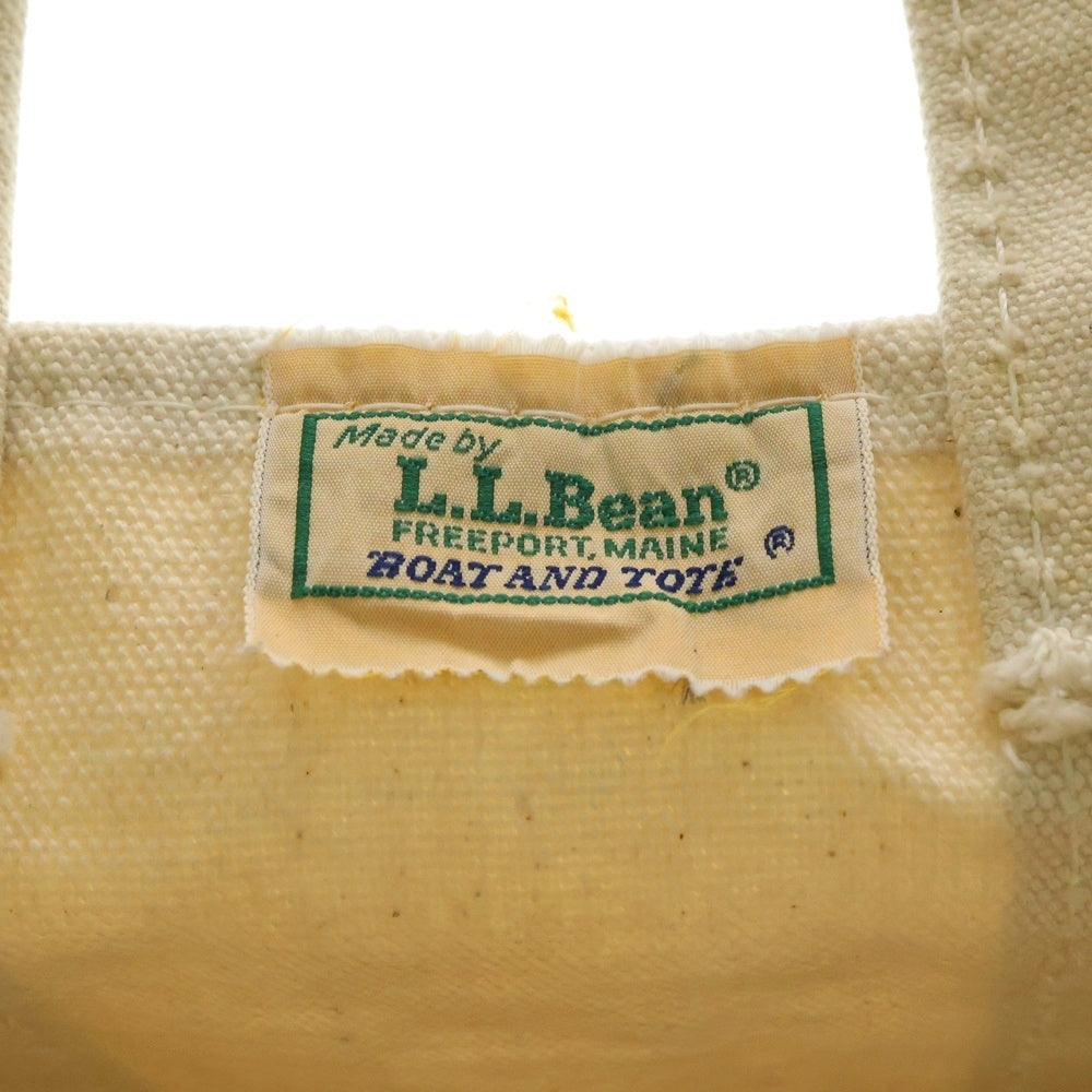 L.L.Bean(エルエルビーン) 80s VINTAGE 2色タグ ギザタグ トートバッグ ハンドバッグ グリーン/ホワイト
