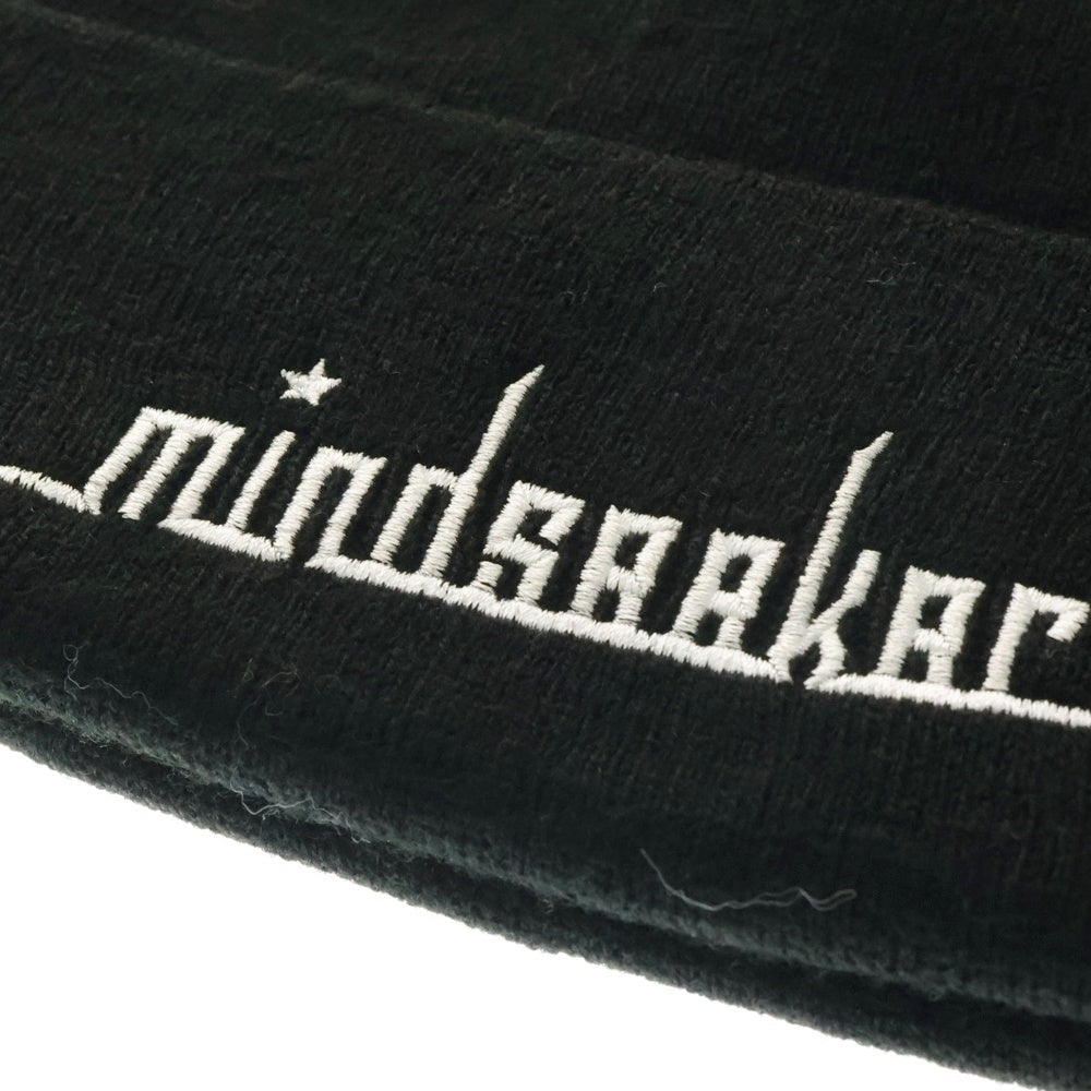 ICE CREAM(アイスクリーム) 20SS × MINDSEEKER マインドシーカー ランニングドッグ ロゴ刺繍ニットビーニー ブラック
