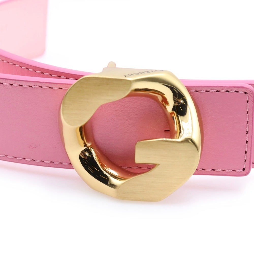 GIVENCHY(ジバンシィ) Gロゴバックル レザーベルト ピンク