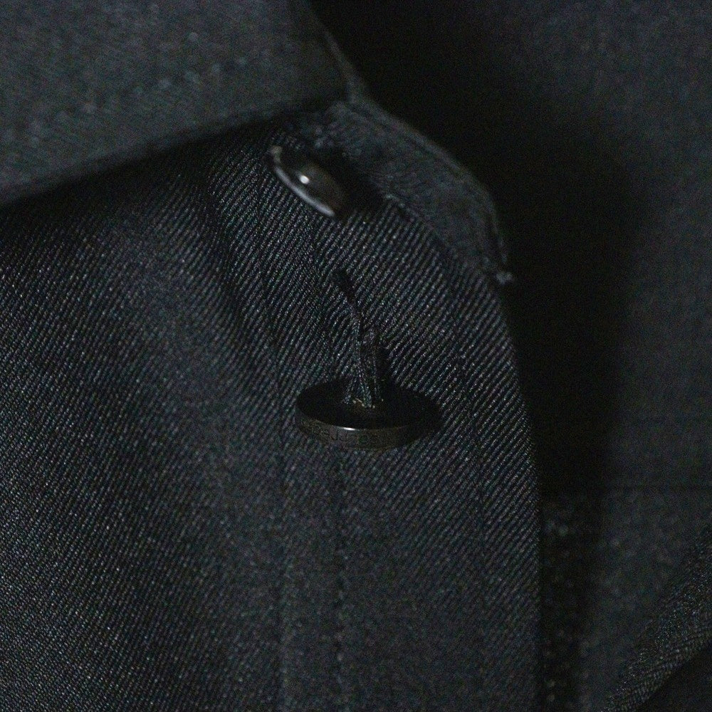 COURREGES(クレージュ) WESTERN LIGHT TWILL SHIRT ウェスタン ライト ツイル 長袖シャツジャケット ブラック CCH015PL0136