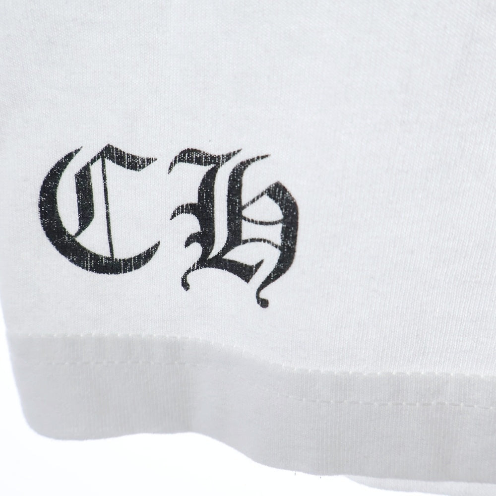 CHROME HEARTS(クロムハーツ) RS Cross S/S RS クロス 両面プリント 半袖Tシャツ ホワイト