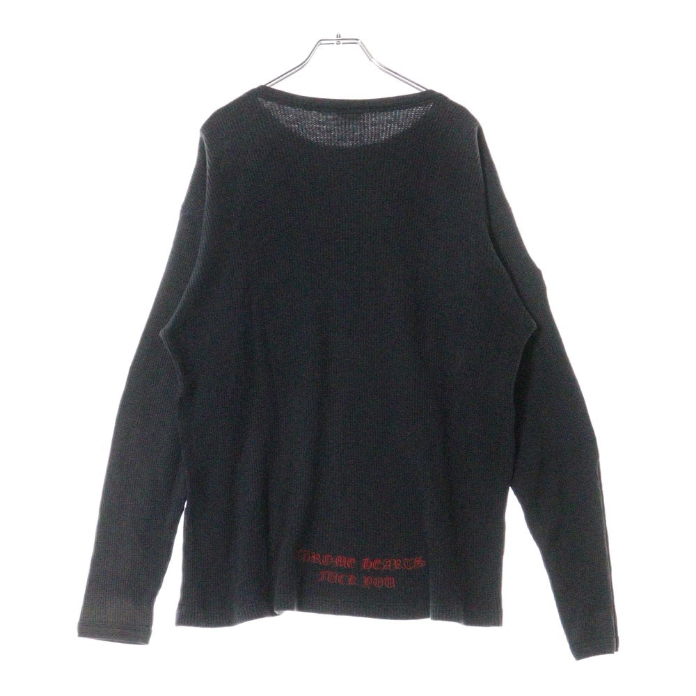 CHROME HEARTS(クロムハーツ) OLD Dagger Thermal L/S Tee ダガーサーマル長袖Tシャツ ブラック