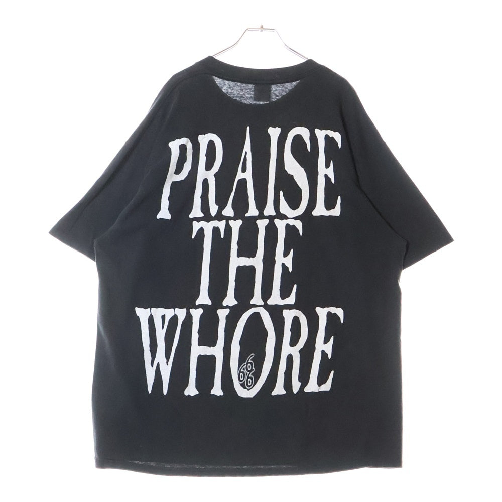 VINTAGE(ヴィンテージ) 90S CRADLE OF FILTH PRAISE THE WHORE クレイドルオブフィルス 両面プリント 半袖Tシャツ ブラック