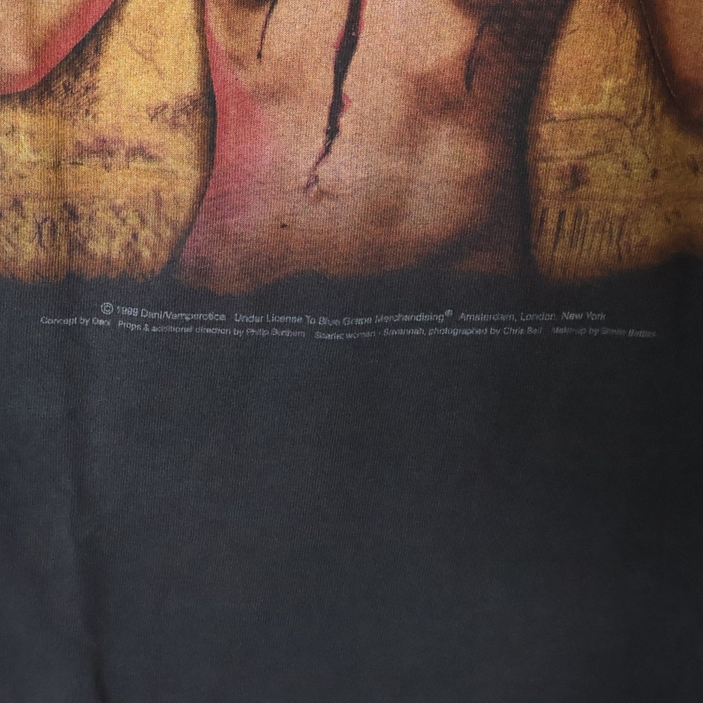 VINTAGE(ヴィンテージ) 90S CRADLE OF FILTH PRAISE THE WHORE クレイドルオブフィルス 両面プリント 半袖Tシャツ ブラック