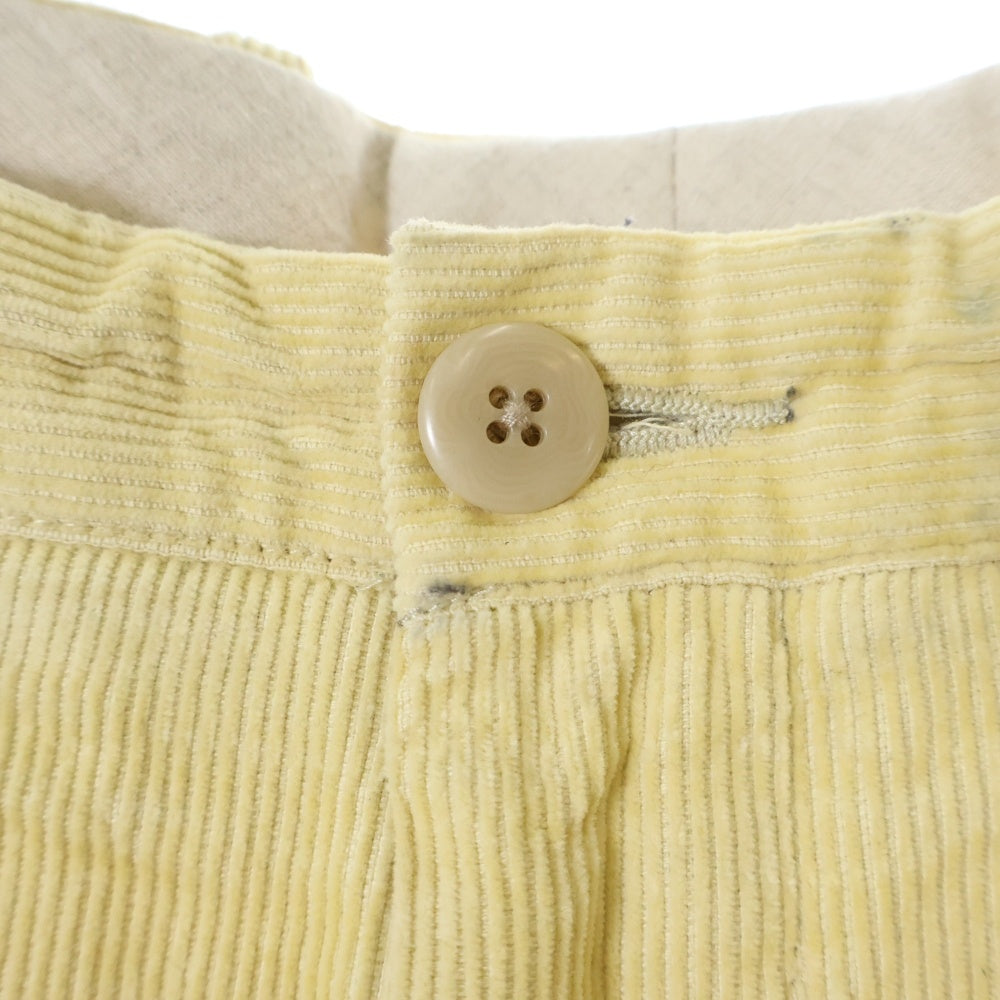 KAPITAL(キャピタル) 14Wコーデュロイ IVYパンツ メモリアルペイントモデル ベージュ