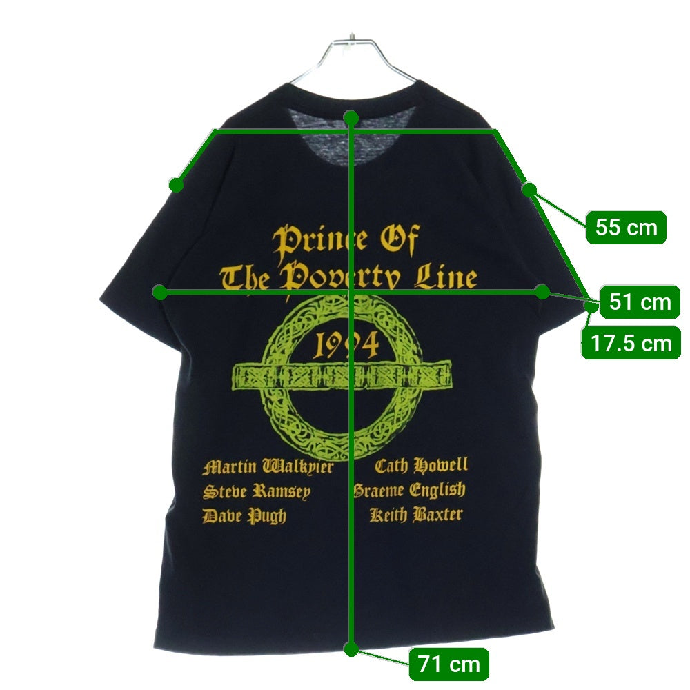 VINTAGE(ヴィンテージ) 90s Prince of the Poverty Line TEE 両面プリント半袖Tシャツ カットソー ブラック