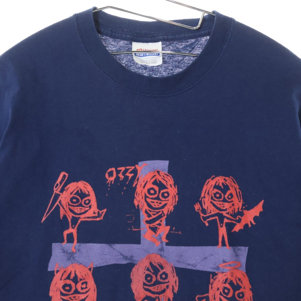 VINTAGE(ヴィンテージ) 00S OZZY OSBOURNE 両面プリント 半袖Tシャツ ネイビー