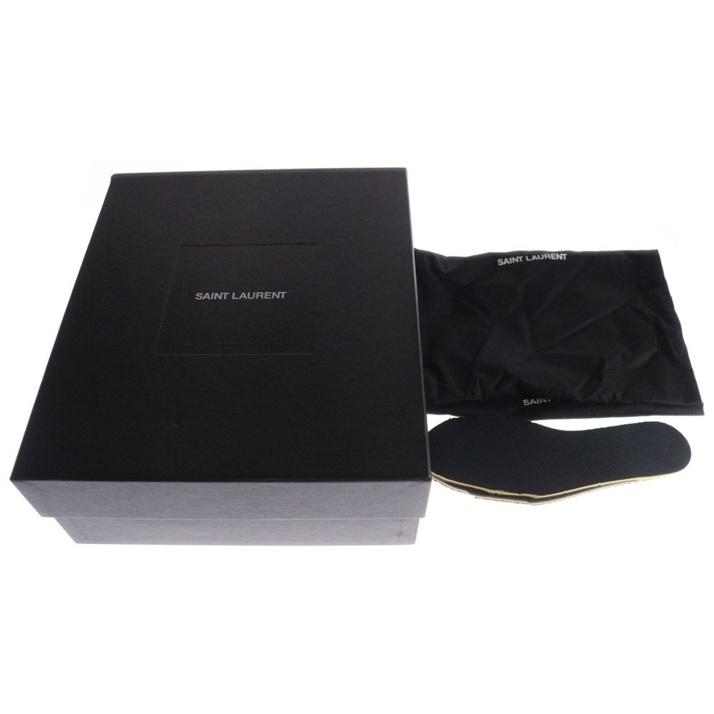 SAINT LAURENT PARIS(サンローランパリ) スウェードレザー サイドジップ ウエスタンルーカスブーツ 530824 ブラウン