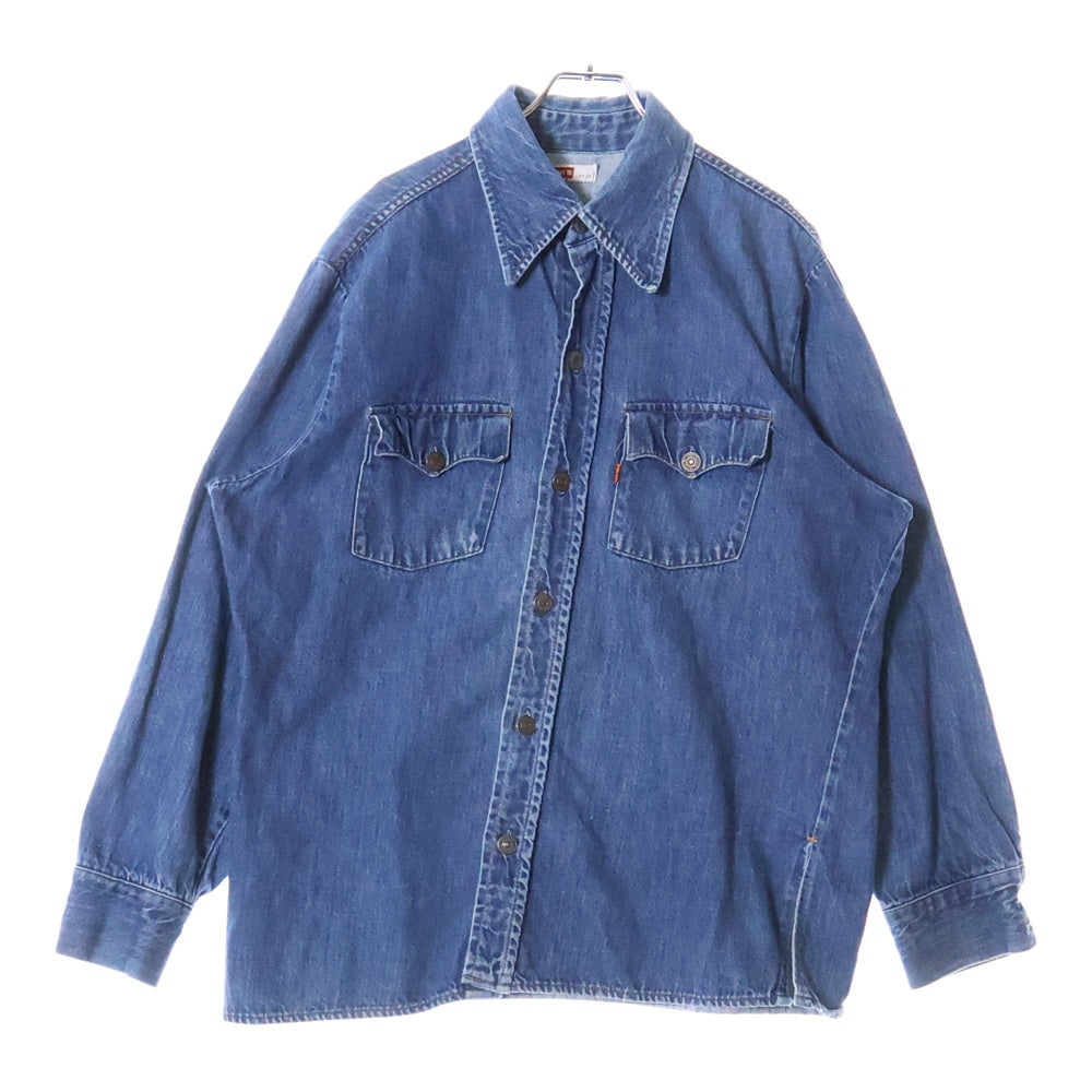 Levi's(リーバイス) 70S オレンジタブ デニム ロングスリーブ 長袖シャツ インディゴ